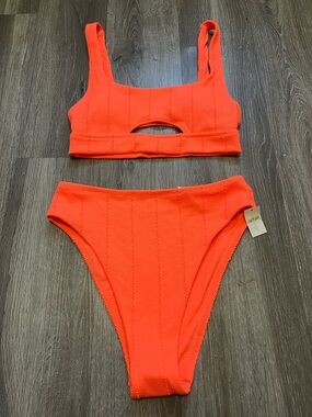 Aerie Textured Two-Piece Bikini Set